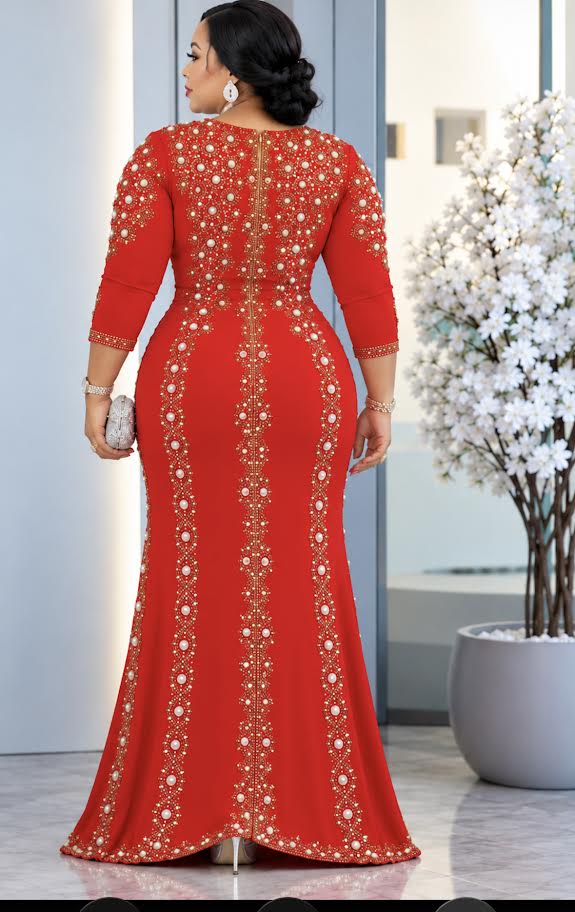 Roselle Royale Peplum Gown
