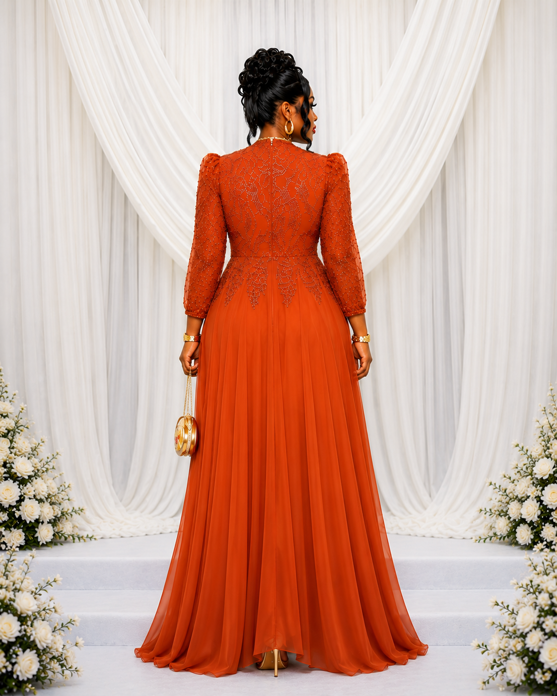 Amber Embellished Maxi Gown