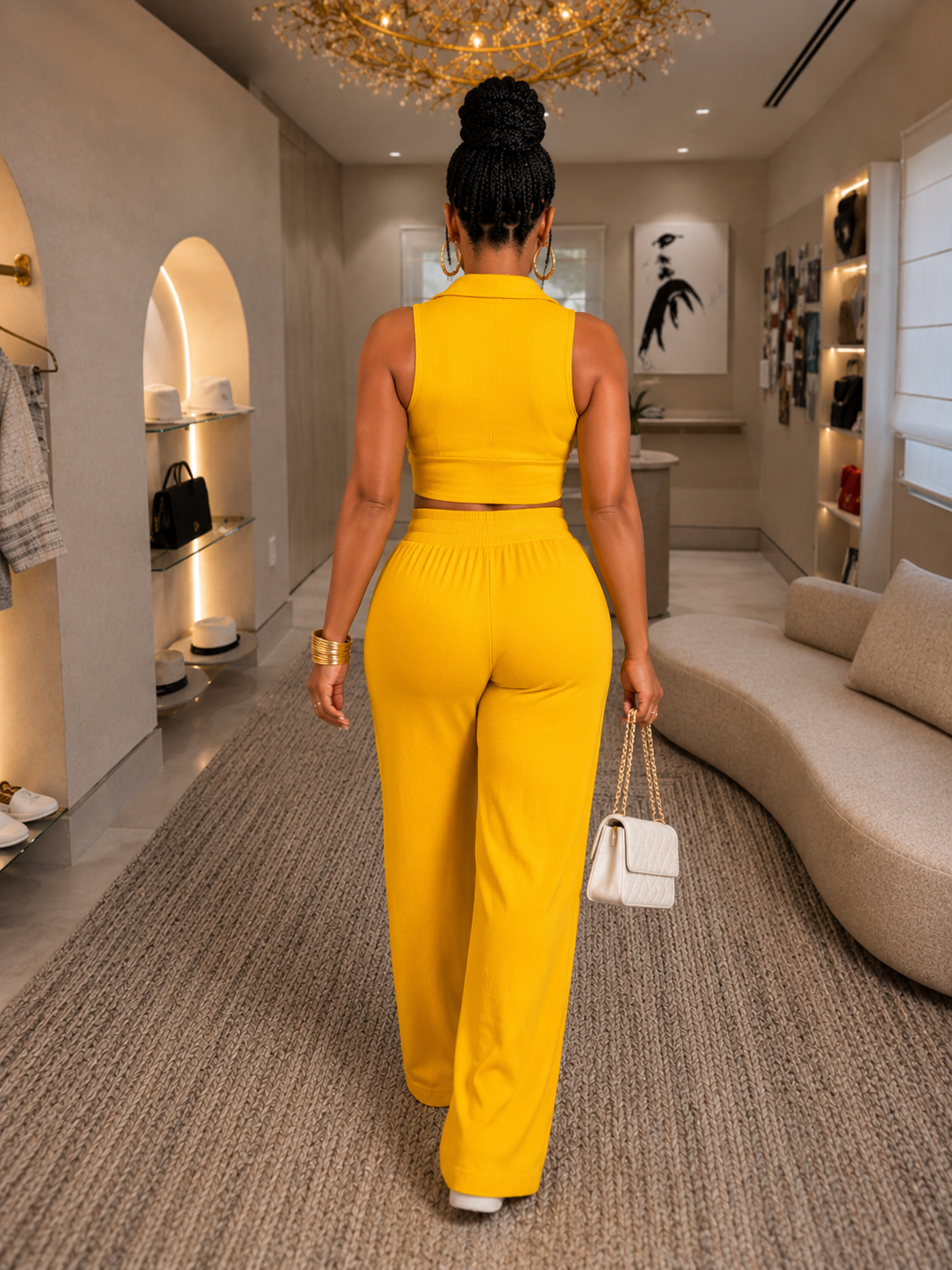 Golden Glow Lounge Set