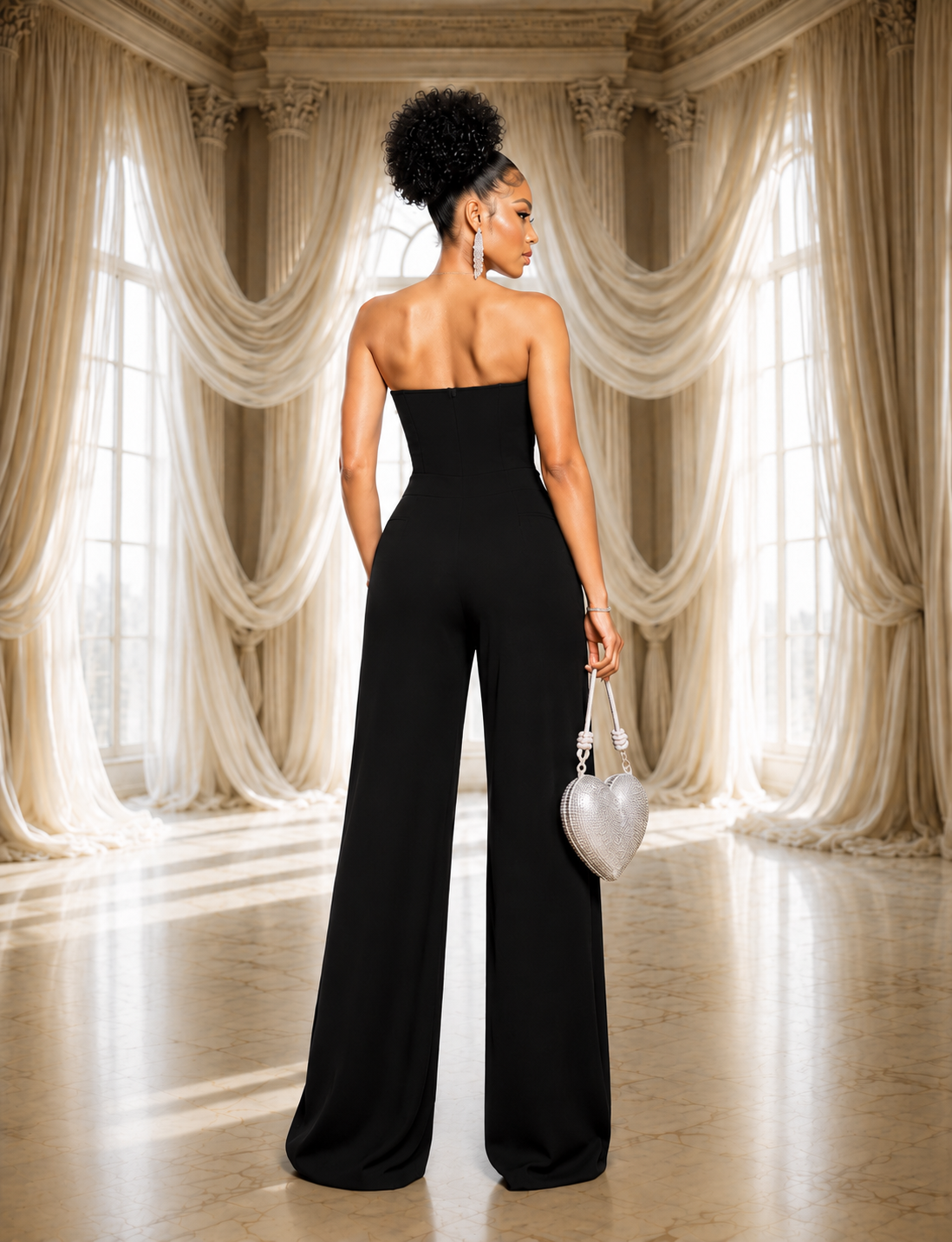 Starlight Luxe Rhinestone Jumpsuit