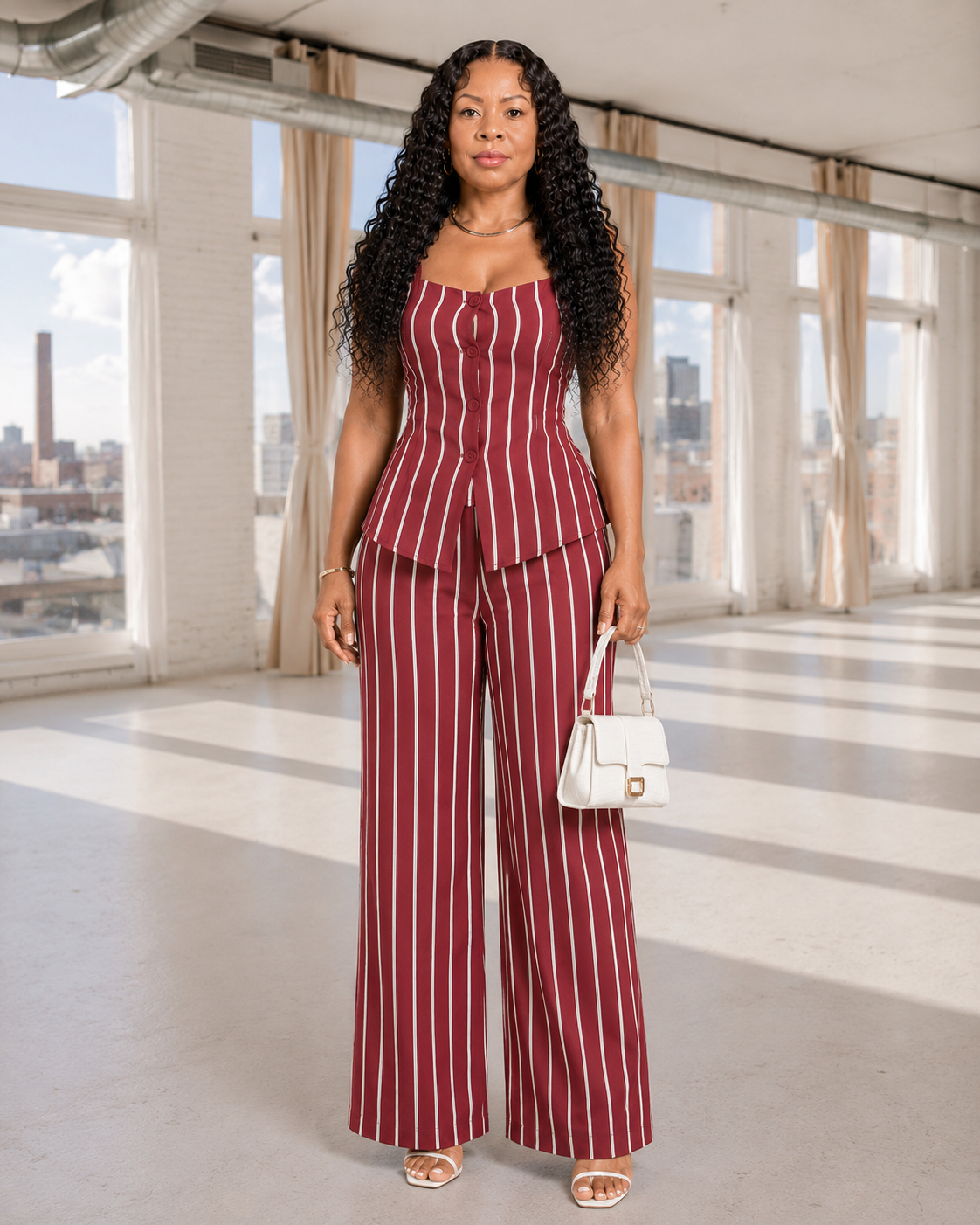Ruby Stripe Elegance Set