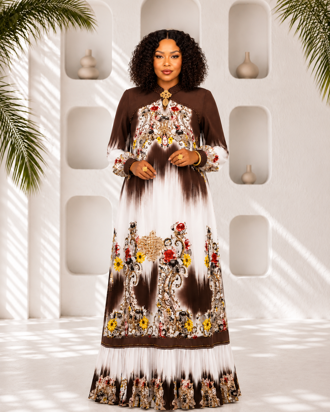 Regal Baroque Harmony Maxi Dress