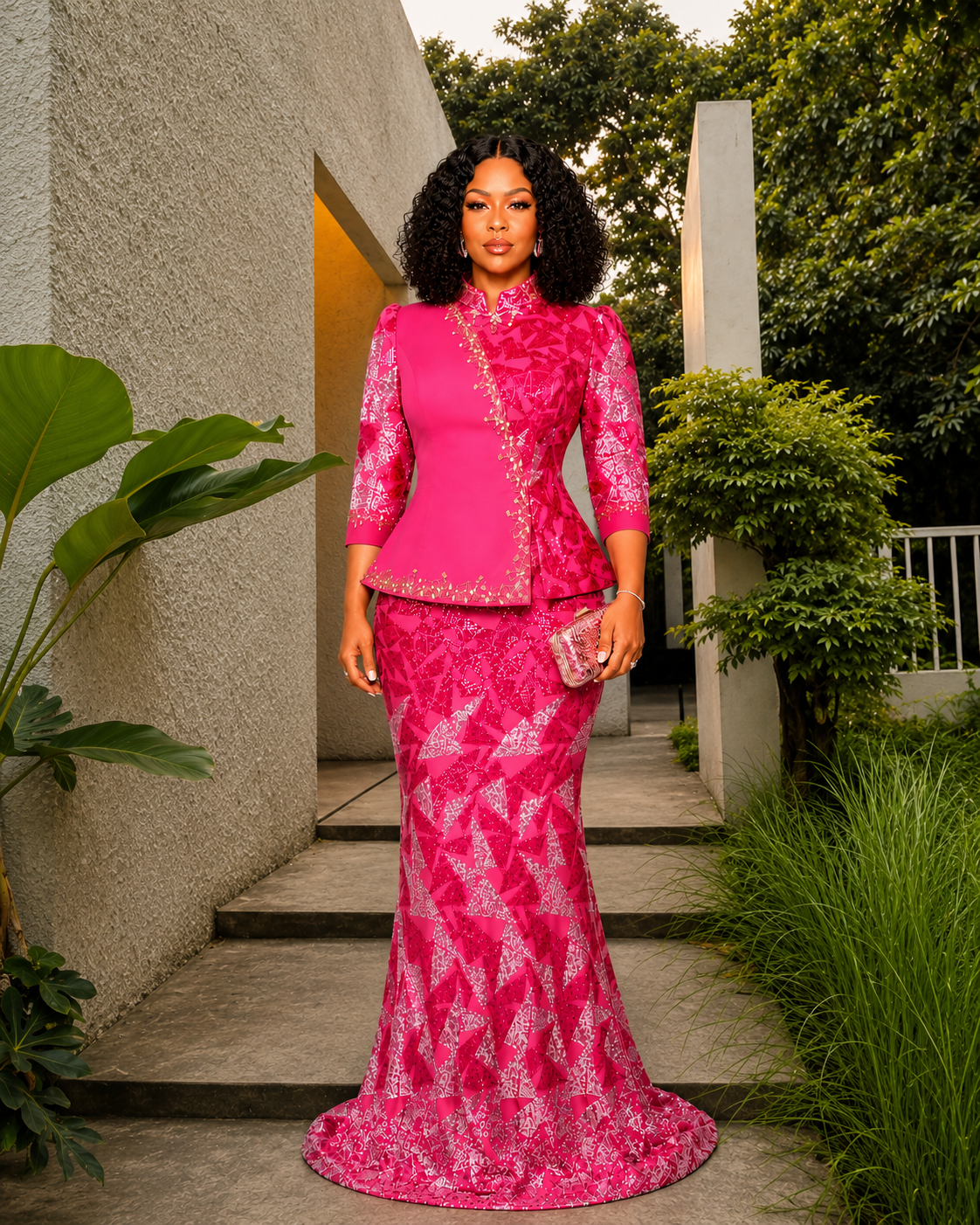 Roselle Royale Peplum Gown
