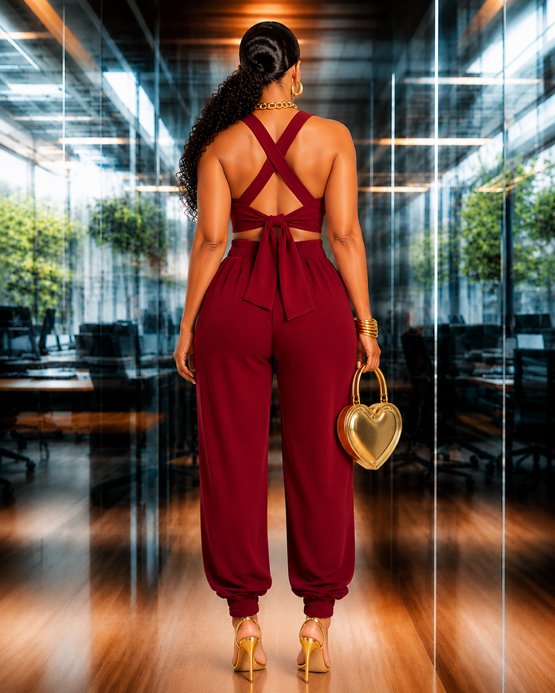 Scarlet Luxe Cutout Jumpsuit